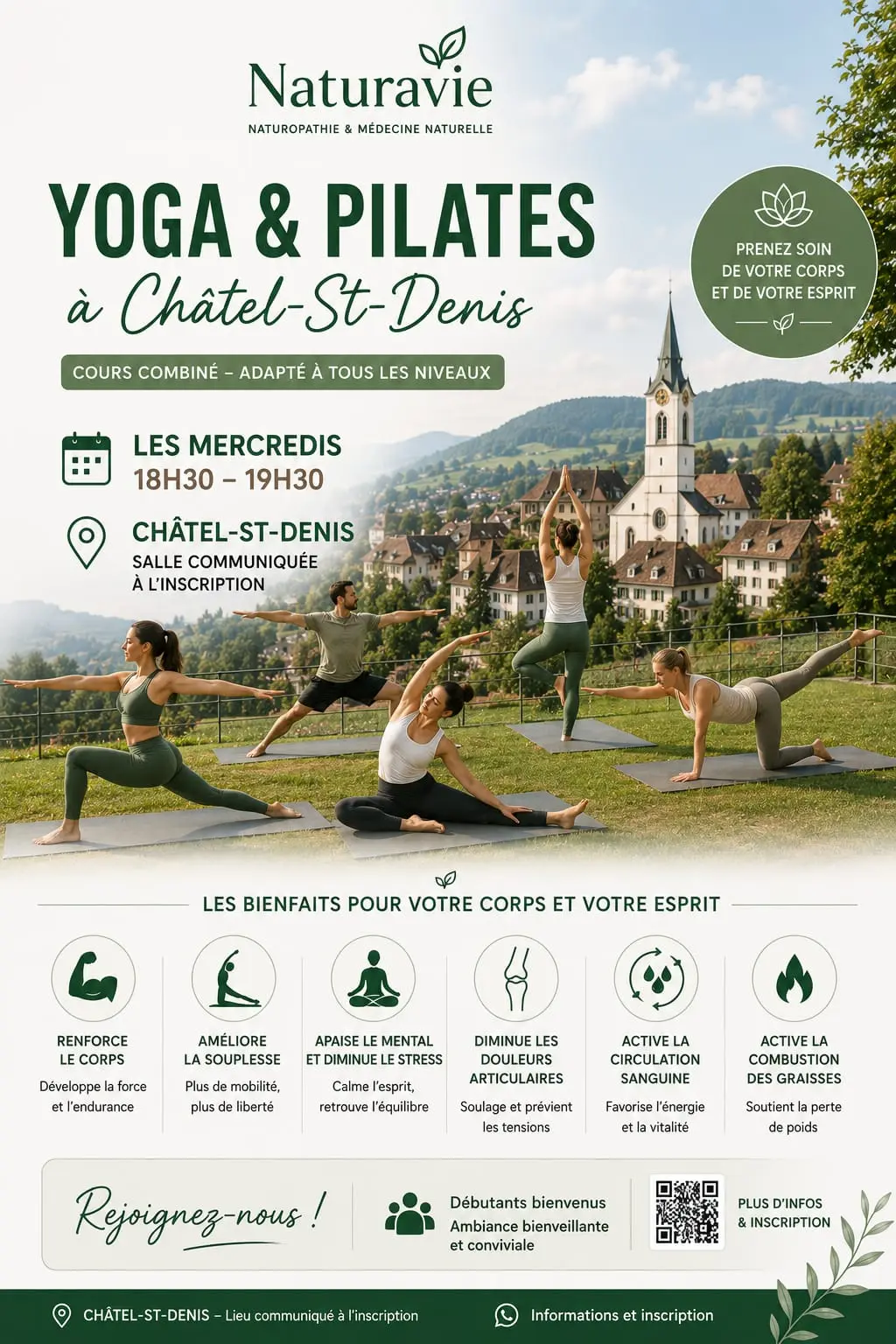 Yoga et Pilates Naturavie